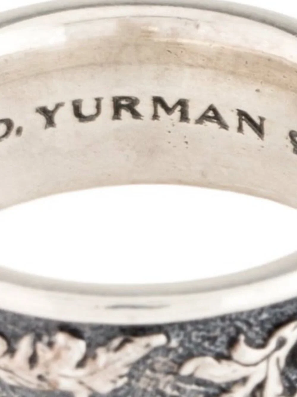 DAVID YURMAN STERLING SILVER 925 PETRVS GRIFFIN BAND RING